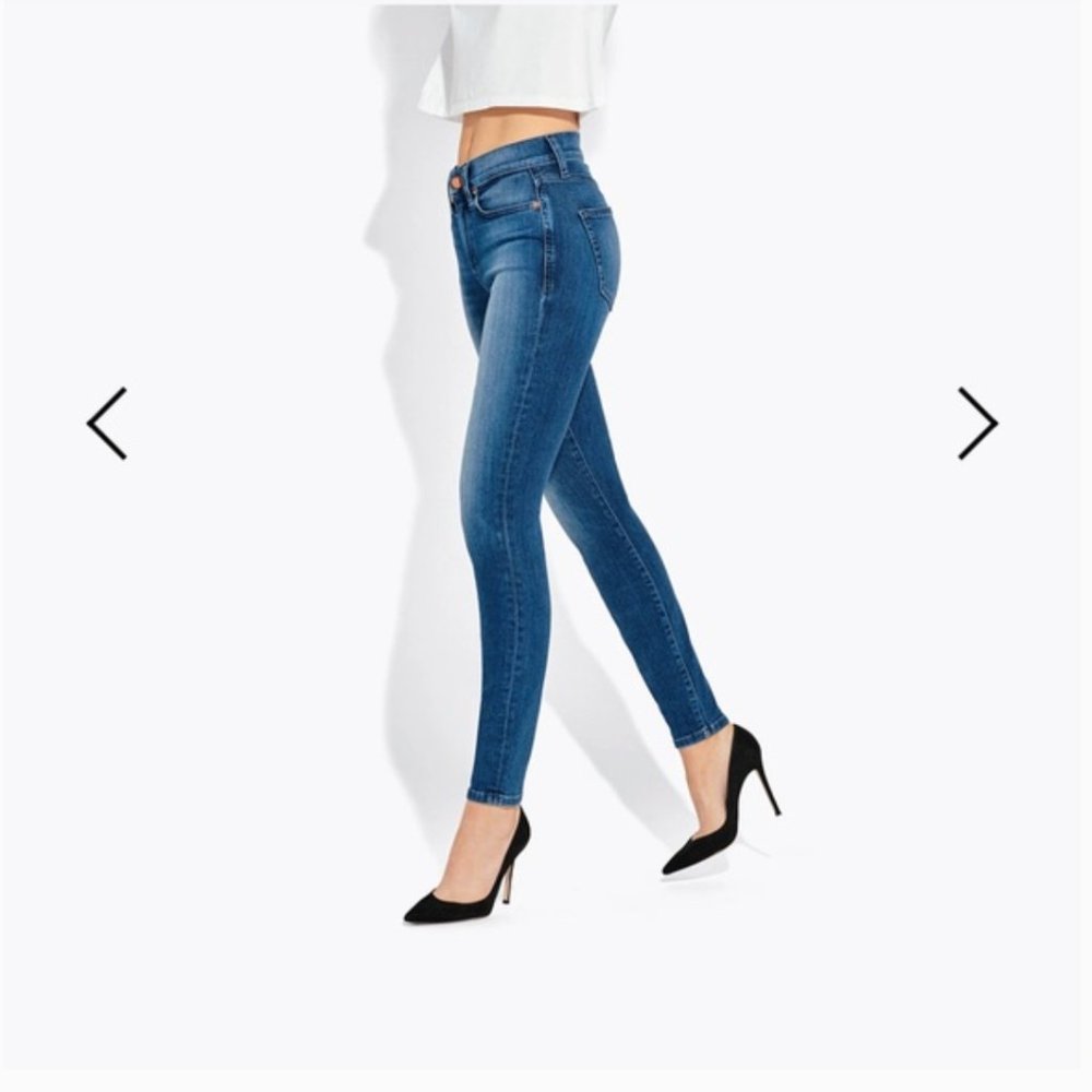 NWT AYR The Chiller high rise skinny jeans blue 32 x 30